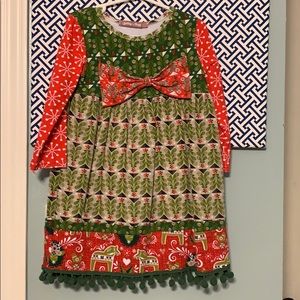 Jelly the Pug girls Christmas dress